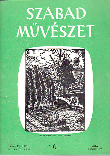 Szabad Mvszet 1949. III. vf. 6. szm