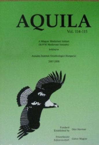 Aquila 2007-2008 (Vol. 114-115) - A Magyar Madrtani Intzet vknyve