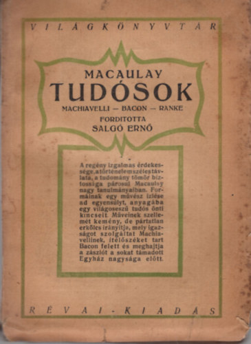 Macaulay - Tudsok
