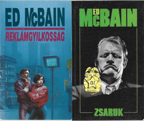 Ed McBain - 2 db k�nyv, Rekl�mgyilkoss�g, Zsaruk