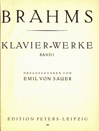 Brahms - Klavier-Werke Band I-II (Brahms)