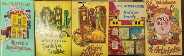 P. G. Wodehouse, Pelham Grenville Wodehouse P. G. Wodehouse - (5db) Wodehouse könyvcsomag: Kirabol a komornyikom / Forduljon Psmithhez / Nyári zivatar / Kedélyes kastély / Az életművész
