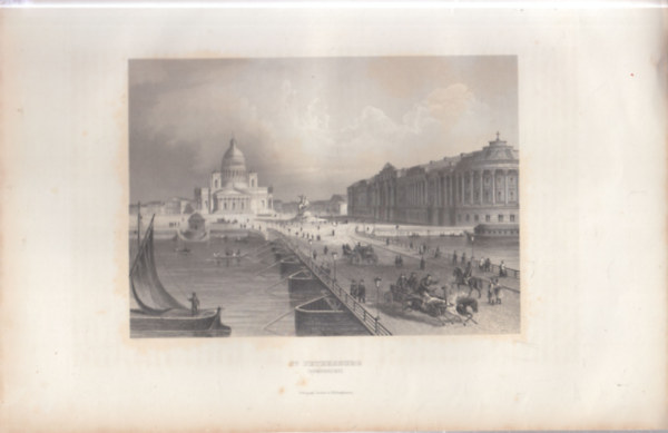 Szentp�terv�r l�tk�pe - eredeti litogr�fia (metszet)