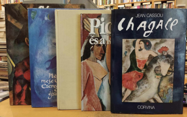 Kay Hyman, Jean Cassou, Marc Chagall, A. Barszkaja Alfred Langer - 5 db Festszet: Czanne + Paul Gauguin + Picasso s a kubizmus + Chagall + Ngy mese az Ezeregyjszakbl