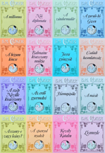 B. M. Croker - 16 db B. M. Croker.romantikus regny:  Jasra gyngyk + Csaldi hasonlatossg +  Hamupipke + A milliomos +  Asszony-e vagy leny? + Balmaine kisasszony mltja + Vndormadr + Az erd gyermekei +