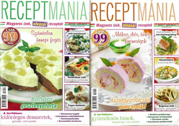 4 db Receptmnia, 2013/6. 2014/1, /2, /3