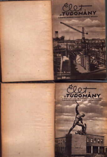 Cs�r�s Zolt�n  (f�szerk.) - �let �s Tudom�ny 1953. VIII. �vfolyam (teljes, k�t k�tetben)