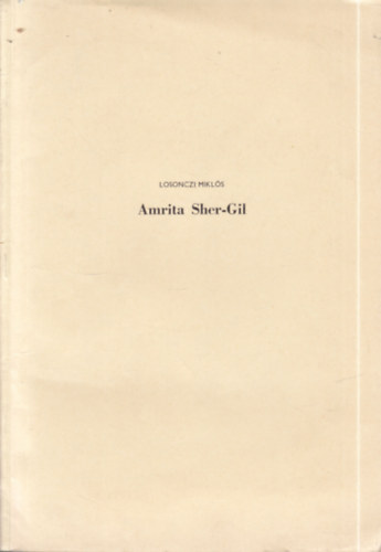 Losonczi Mikl�s - Amrita Sher-Gil (dedik�lt)