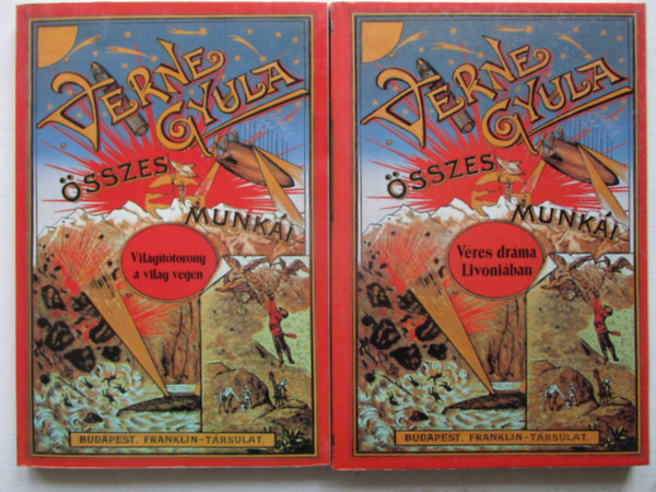 2 db. ktet Verne Gyula sszes munkibl: Vres drma Livniban + Vilgttorony a vilg vgn