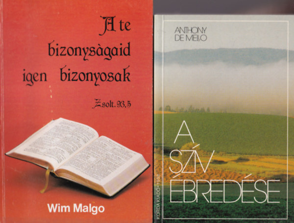 Norbert Lieth, Wim Malgo, Anthony De Mello Alfred Christlieb - 4 db vallsi knyv: A szv bredse + A te bizonysgaid igen bizonyosak + Az id kzel - Utalsok Jzus visszajvetelre + Bizonysgaid - rkkval rksgem