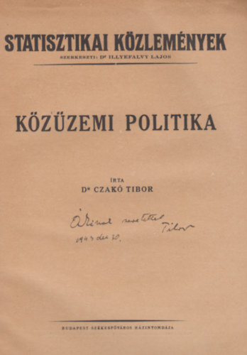 Dr. Czak� Tibor - K�z�zemi politika
