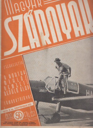 Jánosy István (szerk) - Magyar Szárnyak 1939/9.sz. szeptember
