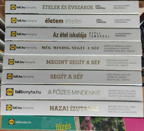Mautner Zsófi Mautner Zsófi-Széll Tamás - Széll Tamás - 9 db LIDL szakácskönyv: Ételek és évszakok + életem ételei + Az étel iskolája + Még mindig segít a séf + Megint segít a séf + Segít a séf + A főzés mindenkié + Hazai ízutazás + Örömfőzés