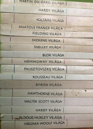 Sz. Kiss Csaba, Rz Pl, Bajomi Lzr Endre, Takcs Ferenc, Taxner-Tth Ern, Ttfalusi Istvn, Bakcsi Gyrgy, Sksd Mihly, Dalos Lszl, Pelle Jnos, Tth Csaba, Ba Szvai Jnos - 17 db az rk vilga sorozatbl