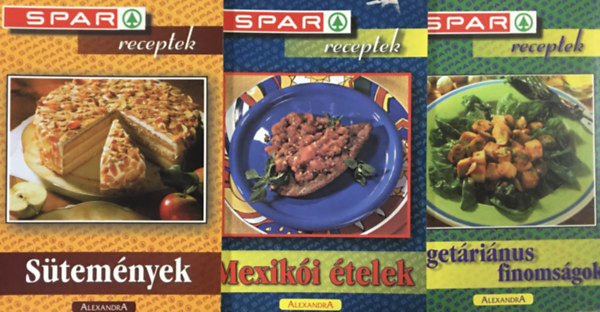 SPAR receptek - Stemnyek, - Mexiki telek, - Vegetrinus finomsgok (3 ktet)