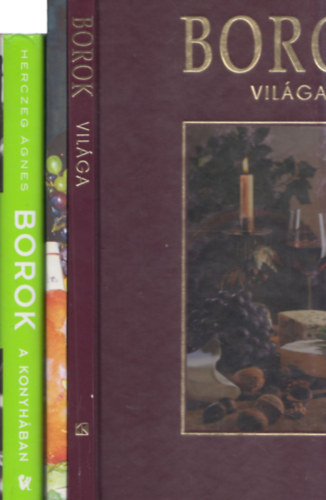 3 db boros album: Borok vil�ga + �nnepi �teleink + Borok a konyh�ban