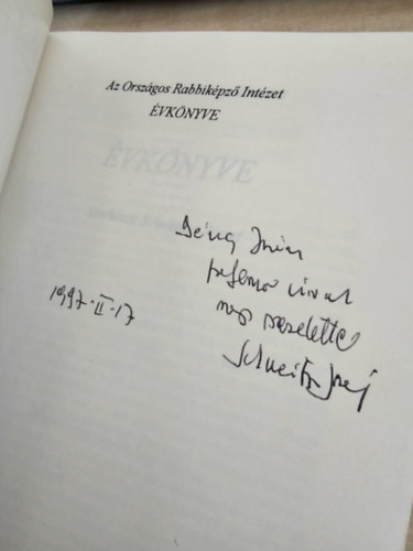 Schweitzer József (szerk.) - Országos Rabbiképző Intézet Évkönyv 1992-1995
