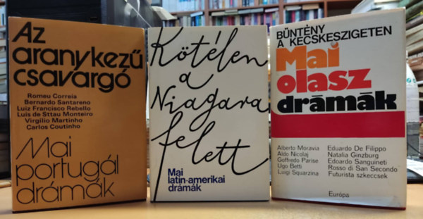 Eurpa Knyvkiad - 3 db Mai drmk: Ktl a Niagara felett: Mai latin-amerikai drmk + Bntny a kecskeszigetem: Mai olasz drmk + Az aranykez csavarg: Mai portugl drmk