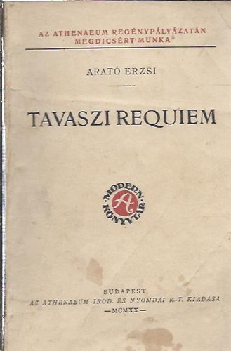 Arat� Erzsi - Tavaszi requiem