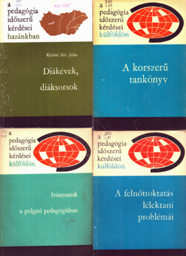 Ju. A. Szamarin - 4 db pedaggia: A felnttoktats llektani problmi+ Irnyzatok a polgri pedaggiban+ A korszer tanknyv+ Dikvek, diksorsok