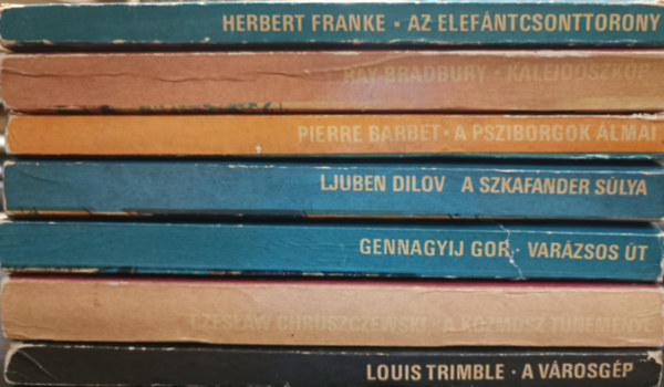 Ray Bradbury, Pierre Barbet, Ljuben Dilov, Gennagyij Gor, Czeslaw Chruszczewski, Louis Trimble Herbert Franke - Kozmosz fantasztikus knyvek knyvcsomag