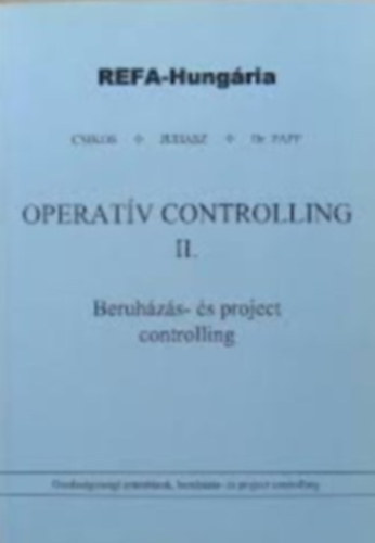 Operatív Controlling I-III