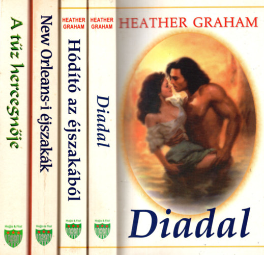 Heather Graham - 4 db  Heather Graham k�nyv ( A H�d�t� az  �jszak�b�l +Diadal +New Orieans-i �jszak�k +A t�z hercegn�je )