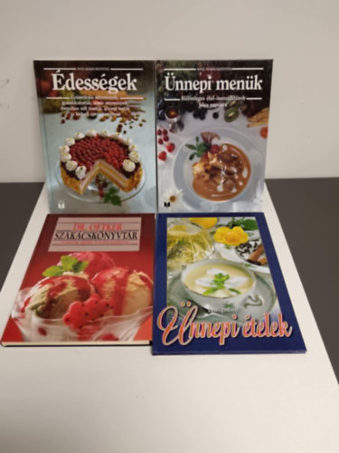 Dr.Oetker szakcsknytr+nnepi tele+nnepi menk+dessgek 4db