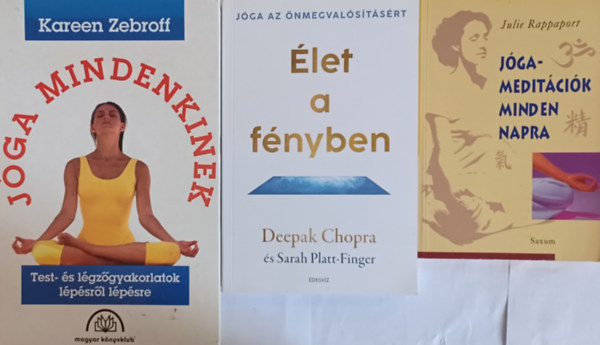 Deepak Chopra, Kareen Zebroff Julie Rappaport - 3 knyv jgrl: Jga-meditcik minden napra + let a fnyben - Jga az nmegvalstsrt + Jga mindenkinek