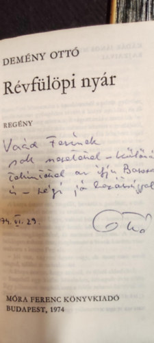 Dem�ny Ott� - R�vf�l�pi ny�r