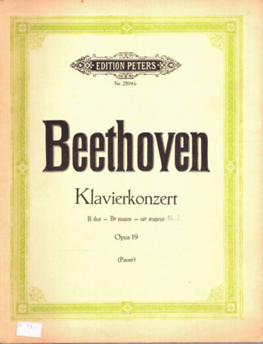 Beethoven - Klavierkonzert B dur Opus 19