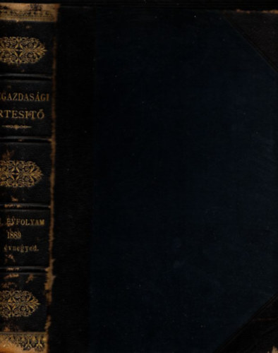 K�zgazdas�gi �rtes�t� 1889/III. �vnegyed (VIII. �vfolyam)