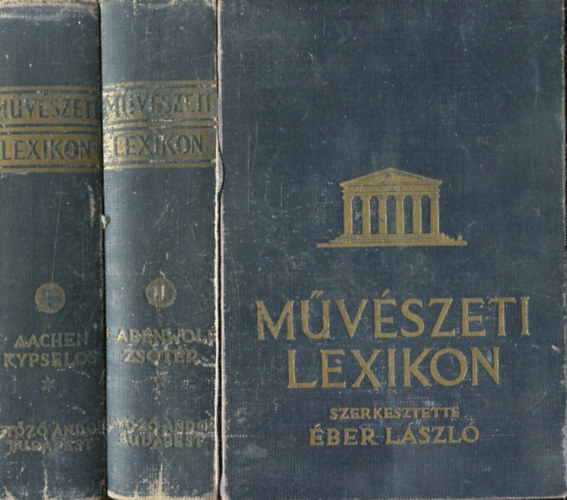 ber Lszl - Mvszeti lexikon I-II.