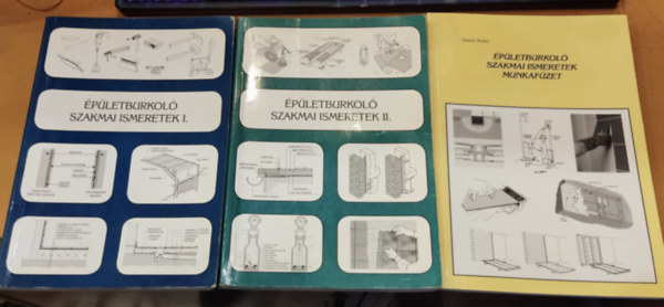 Szer�nyi Istv�n-Gazs� Anik� - 3 db �p�letburkol�s: �p�letburkol� szakmai ismeretek I-II. + �p�letburkol� szakmai ismeretek munkaf�zet