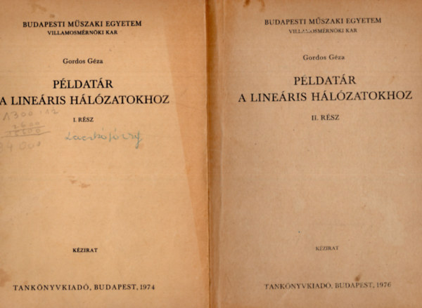 Gordos G�za - P�ldat�r a line�ris h�l�zatokhoz I-II.