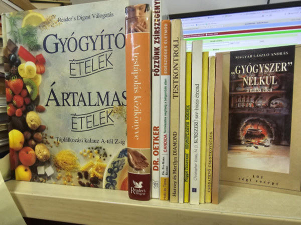 Bernard A. Dr. Baker, Christopher Vasey, Maggie Tisserand, Sztojnev, A.-Ikonomov, O., Harvey & Marilyn Diamond, Eva-Maria dr. Kraske, Dr. Oetker, Reader's Digest Kiadó Kft. Magyar László András - 12db-os egészség csomag, KÖNYVMENTŐ AJÁNLAT: Gyógyszer nélkül a nátha ellen+ A migrének és fejfájások gyógyíthatók+ Csodatevő csontkovácsok+ Dr. Természet+ Korszerű sav-bázis étrend+ Aromaterápia nőknek+ Bioritmusok+ Testkontr