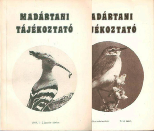 Magyar Madrtani Egyeslet - Madrtani tjkoztat 1989. 1-2. janur-jnius + 3-4. jlus-december