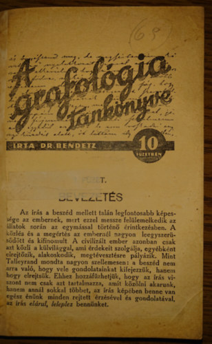Dr. Bendetz - A grafol�gia tank�nyve 10 f�zetben (egybek�tve)