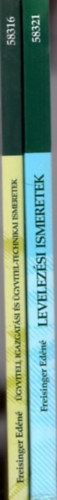 Freisinger Edéné - 2 db Freisinger Edéné szakkönyv: Levelezési ismeretek + Ügyviteli, igazgatási és ügyvitel-technikai ismeretek
