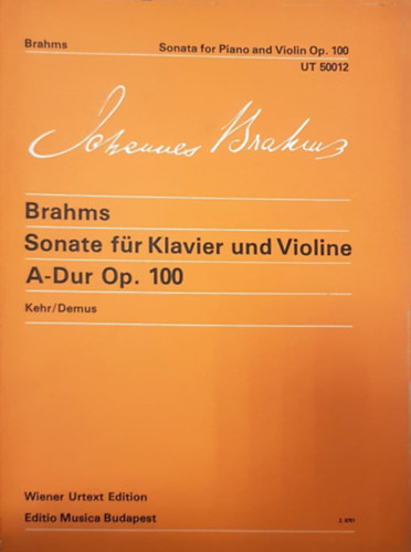 Johannes Brahms - Sonate fr Violine und Klavier A-Dur
