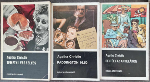Agatha Christie - Agatha Christie krimik (3db.): Temetni veszlyes + Paddington 16.50 + Rejtly az Antillkon