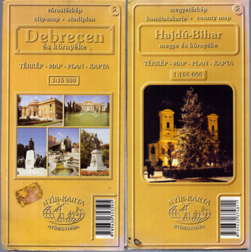 2 db t�rk�p: Debrecen �s k�rny�ke - Hajd�-Bihar megye �s k�rny�ke