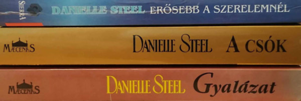 3 db Danielle Steel knyv