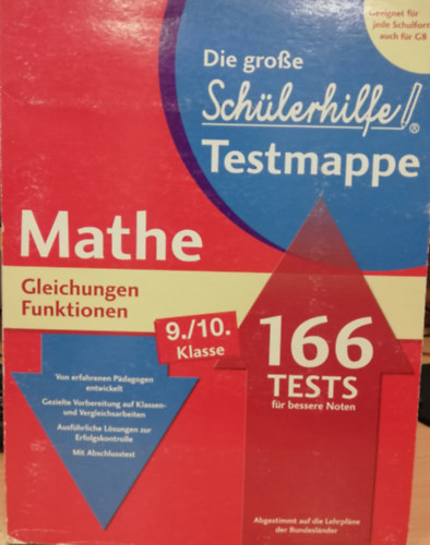 Mathe 9./10. Klasse Gleichungen Funktionen (Schlerhilfe Testblock)
