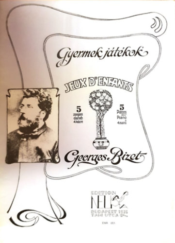 Georges Bizet - Jeux d'enfants - 5 zongora darab 4 k�zre - 5 pieces pour piano � 4 mains
