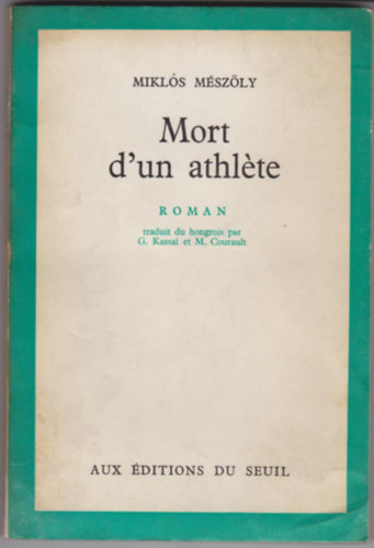 Mikl�s M�sz�ly - Mort d'un athl�te