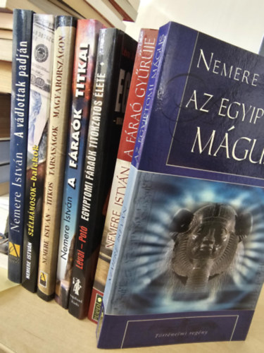 Nemere István - 7db Nemere, KÖNYVMENTŐ AJÁNLAT: A vádlottak padján + Szélhámosok - balekok+ Titkos társaságok Magyarországon+ A fáraók titka+ Egyiptomi fáraók+ A fáraó gyűrűje+ Az egyiptomi mágus