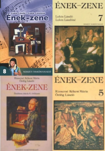 Riznern� K�kesi M�ria   �rd�g L�szl�, Riznern� K�kesi M�ria - �rd�g L�szl� - 4 db �nek-zene tank�nyv: 5., 6., 7., 8.  oszt�ly