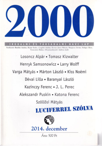 2000 Irodalmi s Trsadalmi Havi Lap - 2014. december