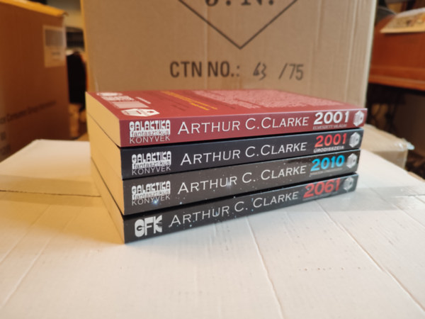 Arthur C. Clarke - rodisszeia knyvcsomag (4 darab knyv) - 2001 elveszett vilgai + 2001 - rodisszeia + 2010 - Msodik rodisszeia + 2061 - Harmadik rodisszeia